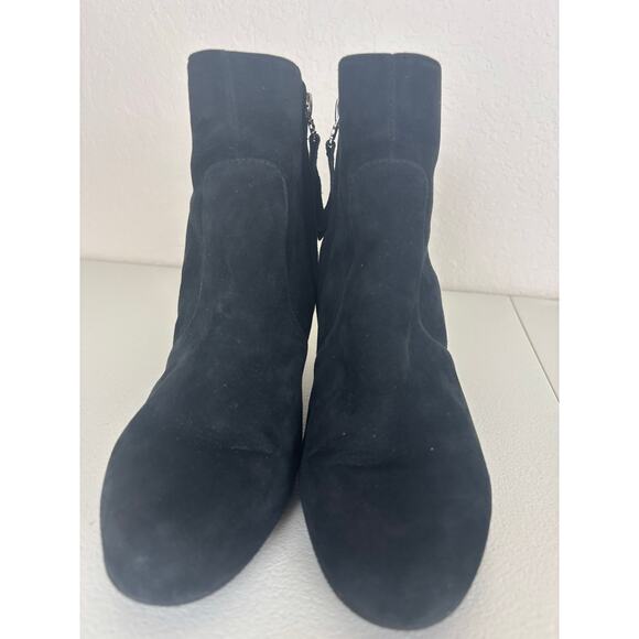 Sam Edelman Black Suede Leather Margaret Ankle Booties Size 8 - Picture 6 of 10